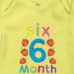 THE PRINT PLATTER Kids Printed Cotton Bodysuit With Ultra Bio Wash & Envelope Neck image 2