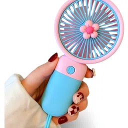 cozy vibes COZY VIBESMini USB Portable Handled Fan - 3 Speed Adjustable Fan USB Rechargeable, Quiet Operation, Battery Life, Ideal for Camping, Hiking, Office, Kitchen and Makeup- PACK OF 1- COLOR MAY VARY image 2