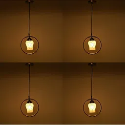 1ST TIME White & Gold-Toned 4 Pieces Bell Ceiling Lamp-image-53