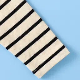 Mark & Mia Full Sleeves Winter Wear Romper With Polka Dot Print & Teddy Bear Applique - Beige image 3