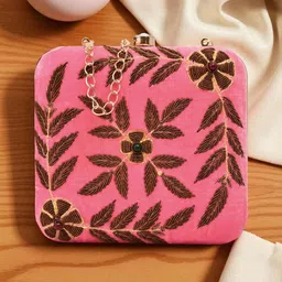 FOR THE BEAUTIFUL YOU Embroidered Box Clutch-picture-31