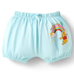 Babyhug Disney Interlock Knit Bloomers With Winnie The Pooh Print Pack Of 3 - Light Blue Pink & White image 4