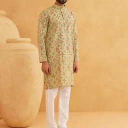 SOJANYA Men Ethnic Motifs Printed Kurta image 2