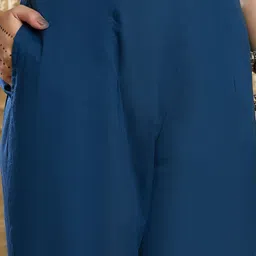 Indo Era Women Paisley Printed Regular Thread Work Pure Cotton Kurta with Trousers & With Dupatta image 3