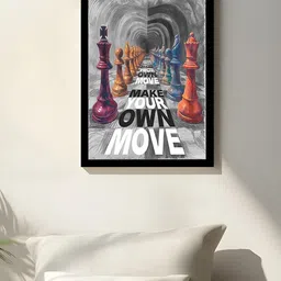 Art Street Multicoloured & Black Single Piece MDF Wall Paintings-picture-10