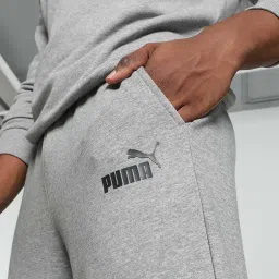 Puma Grey Regular Fit Sports Trackpants image 4
