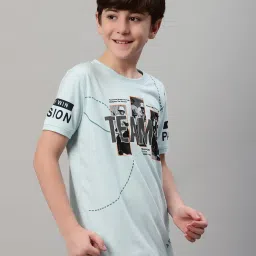 Cantabil Boys Blue Graphic Print T-Shirt image 4