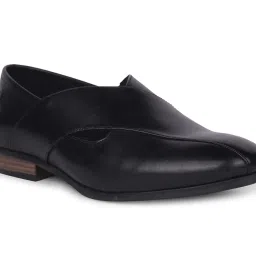Hush Puppies by Bata Men's JOSH BUNTOE Black Loafers image 4