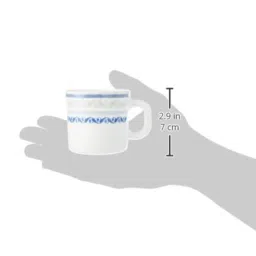 Larah by Borosil Multicolor Ceramic Tea & Coffee Mug - Set fo 6 180ml image 4