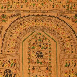 Desh Bidesh Pink & Yellow Printed Saree With Unstitched Blouse image 5