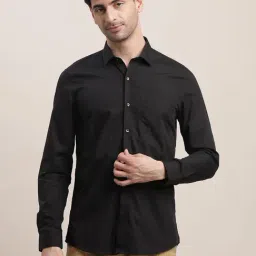Turtle Black Cotton Slim Fit Shirt-picture-38