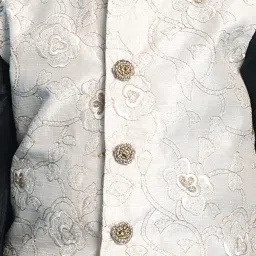 VASTRAMAY Boys Multicolor Embroidery Full Sleeves Kurta Sets image 4