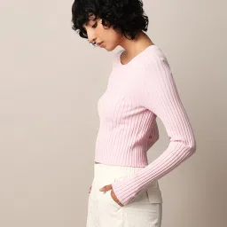 Only Pink Slim Fit Pullover image 4