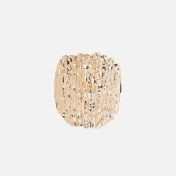 Sohi Women's Dented Bar Cocktail Ring image 4