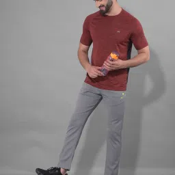 Force NXT Olive & Rust Regular Fit Sports T-Shirt - Pack Of 2 image 4