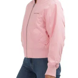 Tommy Hilfiger Pink Regular Fit Bomber Jacket image 4