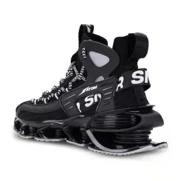 Atom Men's Alpha Predator Black Running Shoes image 4