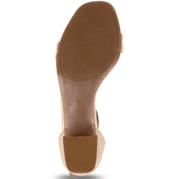 Metro Women's Beige Ankle Strap Sandals image 4