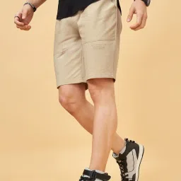Street 808 By Pantaloons Beige Regular Fit Shorts image 4