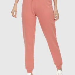 Van Heusen Peach Regular Fit Trousers-image-66