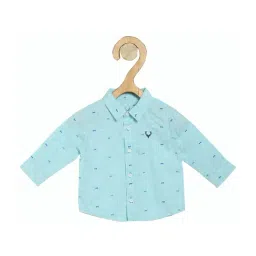 Allen Solly Junior Blue Cotton Printed Shirt-picture-31