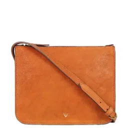 Hidesign Orange Solid Medium Sling Handbag-picture-22