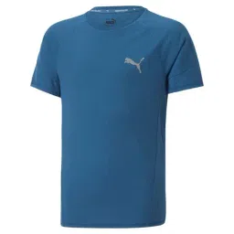 Puma Kids Blue Solid T-Shirt-image-43