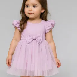 KidsDew Kids Purple Fit & Flared Dress-image-21