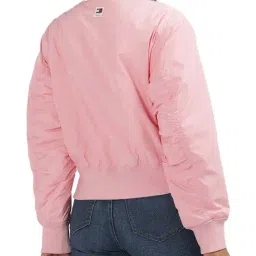 Tommy Hilfiger Pink Regular Fit Bomber Jacket image 2