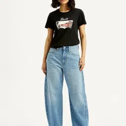 Levi's Light Blue Cotton Relaxed Fit Jeans image 4