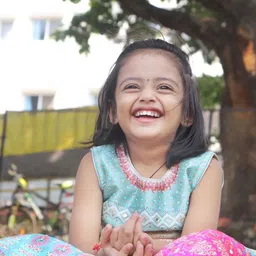 JAY NAGNATH FAB Girls Printed Mirror Work Ready to Wear Lehenga & Blouse With Dupatta image 4