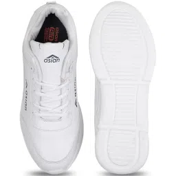 Asian Men's White Running Shoes image 4