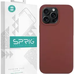 Sprig Liquid Silicone Magnetic Back Cover for APPLE iPhone 15 Pro (Brown)-picture-41