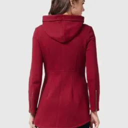 Miss Chase Maroon Relaxed Fit Jacket image 2