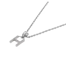 crash.club by CKC 925 Sterling Silver Personalized H Initial Pendant for Women image 4