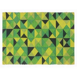 Saral Home Abstract Green Cotton Multiuse Rug image 2