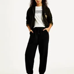 Levi's Black Mid Rise Relaxed Fit Joggers image 4