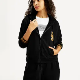 Levi's Black Logo Front Open Hoodie image 4