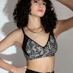 Clovia Multicolor Printed Non-padded Bra image 4