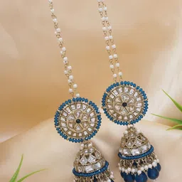 I Jewels Contemporary Jhumkas Earrings-picture-1