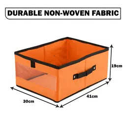 Aura Orange 12 Pieces Foldable Wardrobe Multi-Utility Organisers image 2