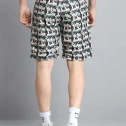 Monte Carlo Beige Regular Fit Printed Shorts image 2