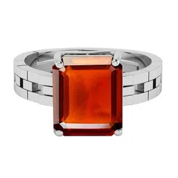 RRVGEM Silver Plated 9.00 KT Gomed Stone Adjustable Ring-picture-39