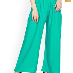 SRISARAS Women Pack Of 3 Pleated Trousers-image-29