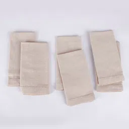 fingercraft Beige 6 Pieces Pure Cotton Table Napkin-picture-57