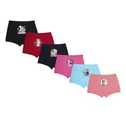 Red Rose Girls Pack Of 6 Graphic Printed High-Rise Regular Shorts-picture-13