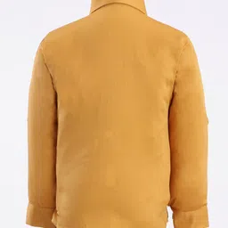 Robo Fry Knit Full Sleeves Party Suit With Bow Solid Colour- Yellow & Blue image 3