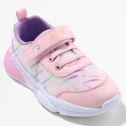 Cute Walk by Babyhug Sneaker Shoes with Velcro Closure - Pink image 3
