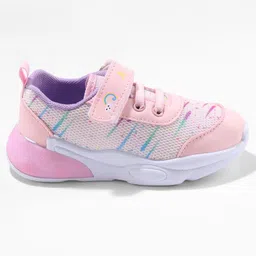 Cute Walk by Babyhug Sneaker Shoes with Velcro Closure - Pink image 4