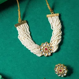 Kizzi Women White Gold Plated Jewellery Set-picture-21